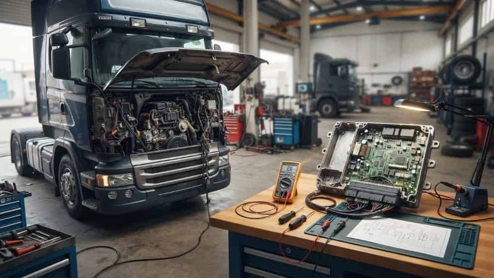 تعمیر تخصصی برد موتور اسکانیا در قائم‌شهر